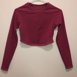 Gymshark x Whitney V1 Hot pink long sleeve crop